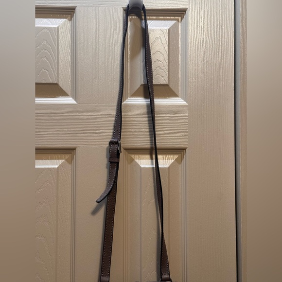 JOE'S Leather Haywood Purse Crossbody Fringe Small Handbag Western Brown Hobo - Picture 3 of 14